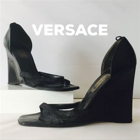 versace shoes girls|gianni Versace women's wedge shoes.